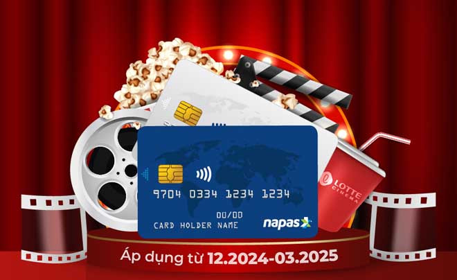 Logo NAPAS trên thẻ