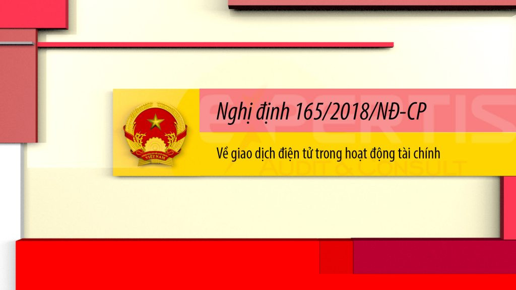 Nghị định 165/2018/NĐ-CP về giao dịch điện tử trong hoạt động tài chính