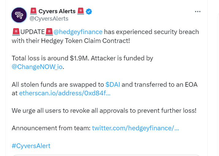 1 nền tảng DeFi bị hack 44 triệu USD