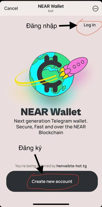 Hướng dẫn chi tiết đào HOT trên NEAR Wallet