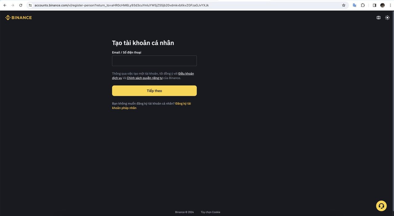 Hướng dẫn đăng ký tài khoản Binance chi tiết và nhanh chóng nhất 2025