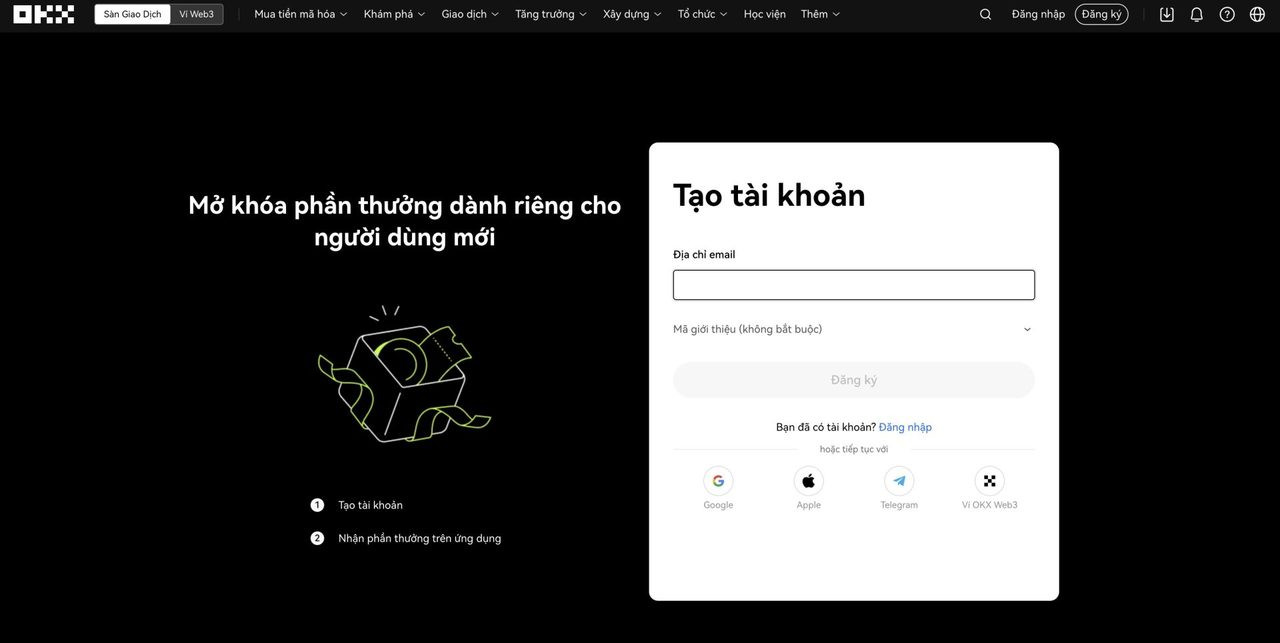 Hướng dẫn đăng ký tài khoản OKX từ A đến Z 2025