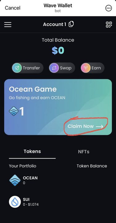 Hướng dẫn săn airdrop OCEAN trên hệ sinh thái SUI