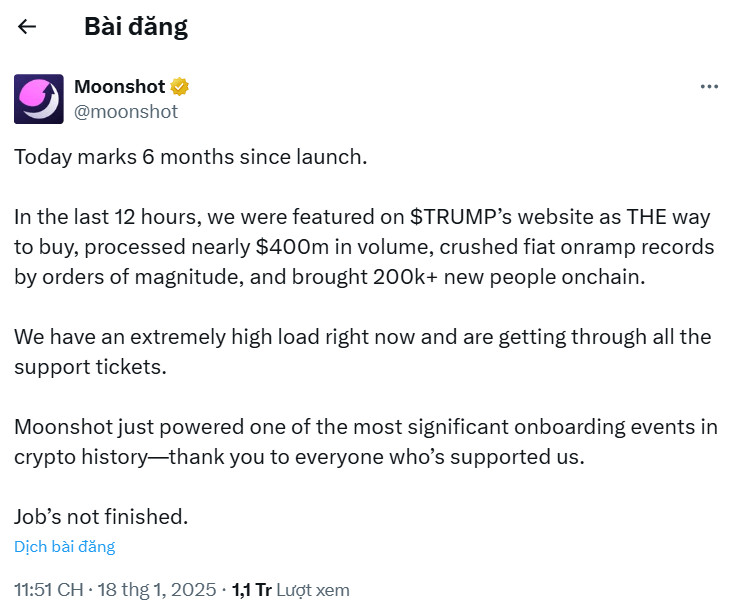 $TRUMP là gì? Memecoin chính thức của Donald Trump gây “náo loạn” thị trường